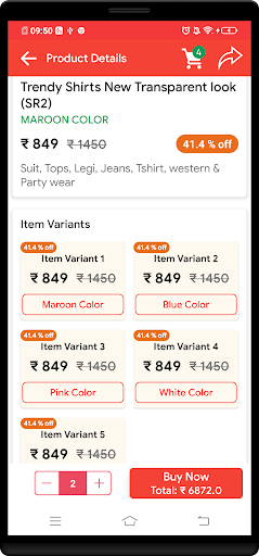 Order On Click Screen 3