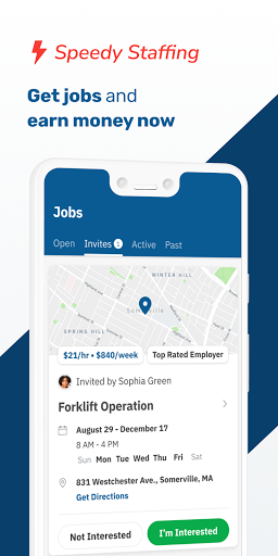 Android application Speedy Staffing screenshort