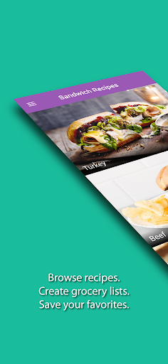 Android application Subz: Sandwich Recipes screenshort