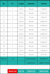 Wood Volume Calculator