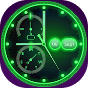 Neon Clock Live Wallpaper App