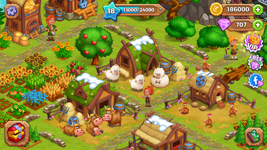 Vikings and Dragon Island Farm Mod Apk v1.46 (Unlimited Diamonds) For Android 4