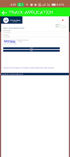 Japan Visa Apply - Visa Check Screen 2