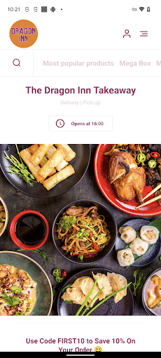 Android application The Dragon Inn Takeaway screenshort