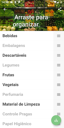 Grocery List Screen 2