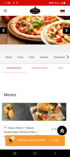 Deluxe Pizza Und Burgerhaus Screen 2