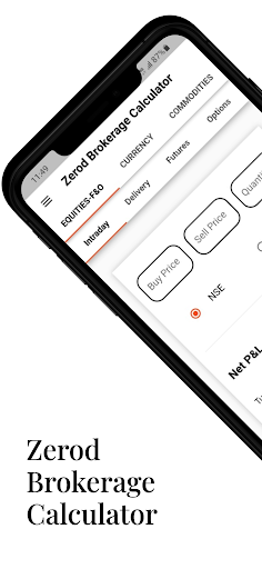 Android application Zerod Brokerage Calculator screenshort