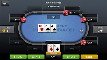 screenshot of Tournament Poker Coach