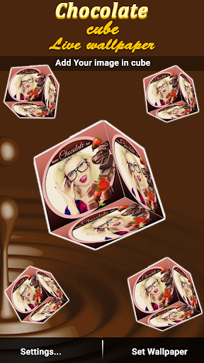 Chocolate Cube Live Wallpaper Screen 2