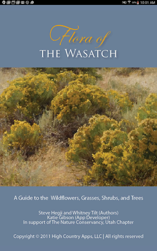 Screenshot of Flora of the Wasatch