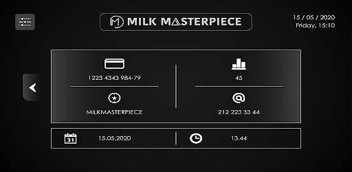 MilkMasterpiece HMI Screen 3