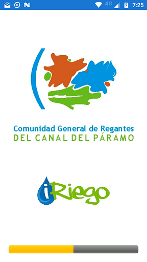 Android application miRiego Canal Páramo screenshort