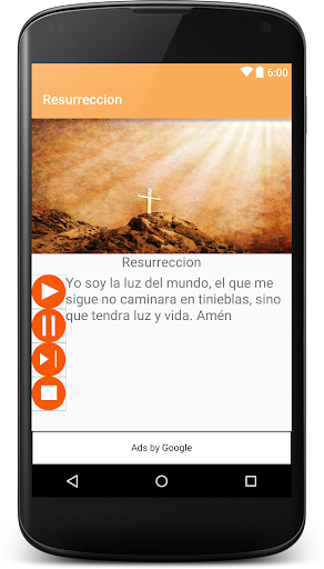 Android application Resurrección screenshort