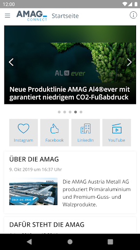 Android application AMAG Connect screenshort