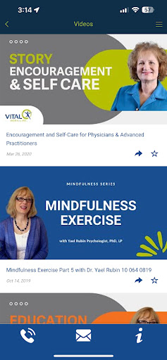 Android application VITAL WorkLife App screenshort