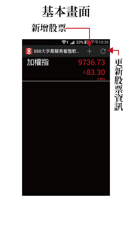 股市888 - 大字幕行動股市看盤app - 1.56 - (Android)