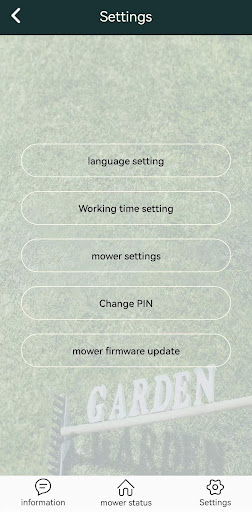 Robot Mower Screen 2