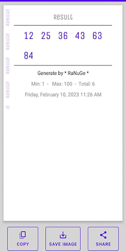 Random Number Screen 3