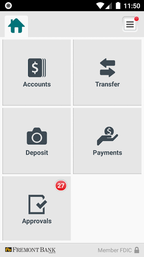 Fremont Bank Business Banking Screen 3