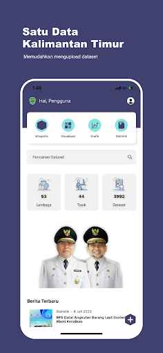 Android application Android Satu Data Kaltim screenshort