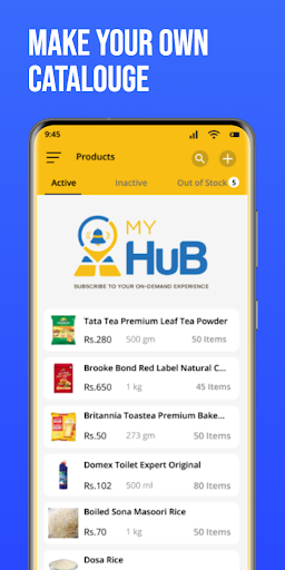 MyHub-Vendor Screen 2