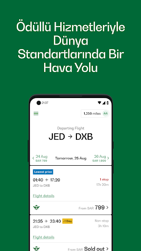 Saudia Android Uygulaması Ekran Görüntüsü 1