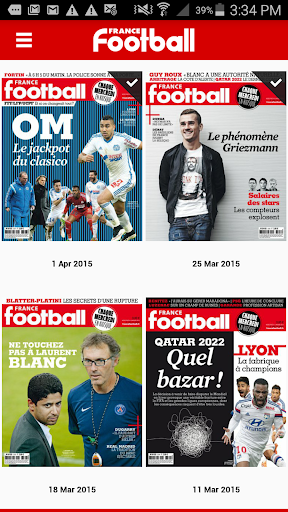 Android application France Football le magazine screenshort