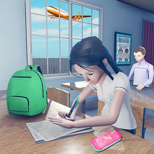 Virtual High School Girl Game logo