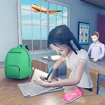 Cover Image of Baixar Jogo Virtual para Garotas do Ensino Médio - Simulador de Escola 3D  APK