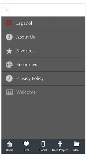 Greeneway Church App Screen 2