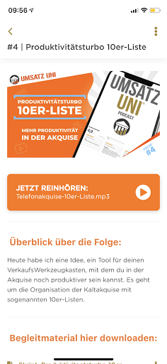 Umsatzuni | Verkauf & Akquise Screen 3