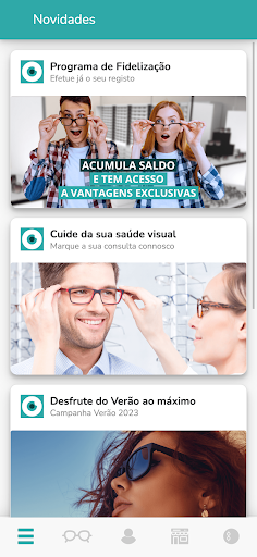 Android application Óptica da Travessa screenshort