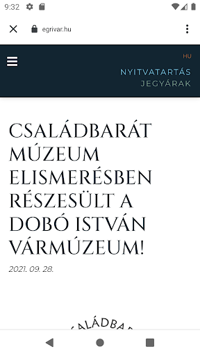Dobó István Vármúzeum - Egri V Screen 2