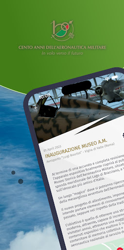 Android application AeronauticaMilitare100 screenshort