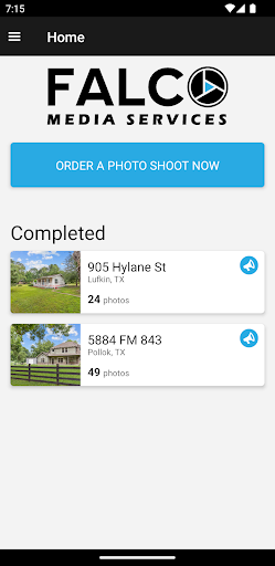 Android application Falco Media Services screenshort