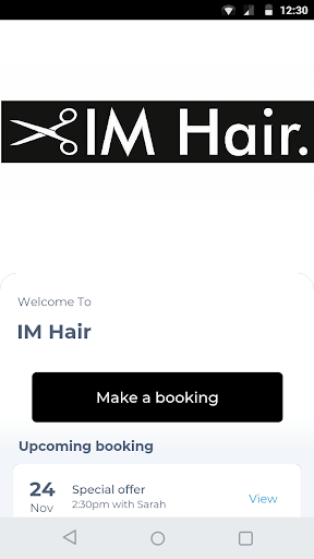 Android application IM Hair screenshort