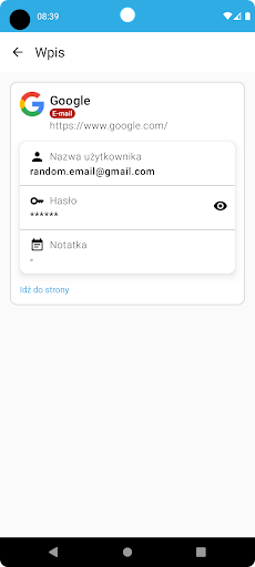 perc.pass - Menedżer haseł Screen 2