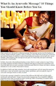 How To Ayurvedic Body Massage