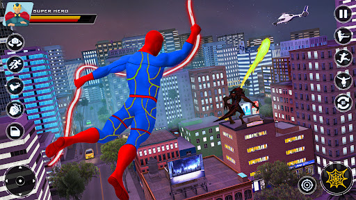 Spider Flying Rope Hero Games Screen 2