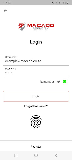 Android application Macado Security screenshort