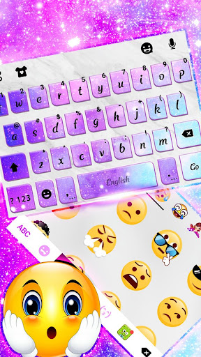 Glitter Galaxy Sky Keyboard Th Screen 3