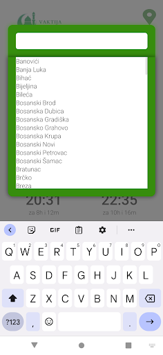 eVaktija.com Screen 3