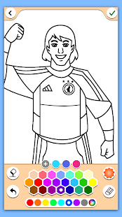 Football coloring book game