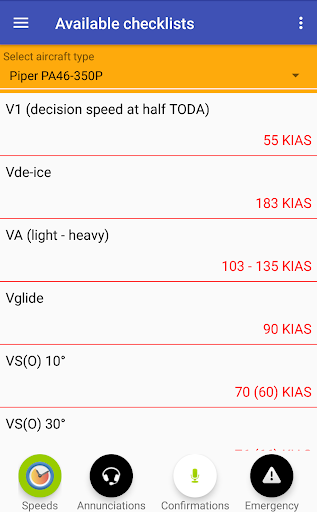 Checklists for Airplanes Screen 3