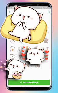 animated mochi cat sticker