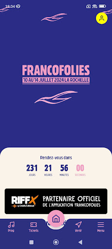 Android application Francofolies La Rochelle screenshort