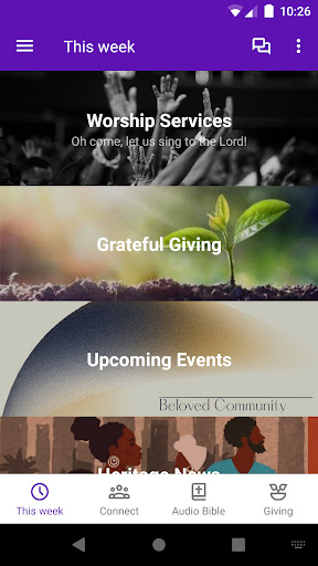 Android application HUCC Baltimore screenshort