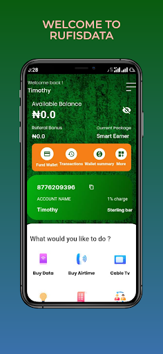 Android application Rufisdata screenshort