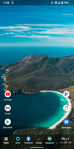 Android application Launcher panda: Dark mode app screenshort