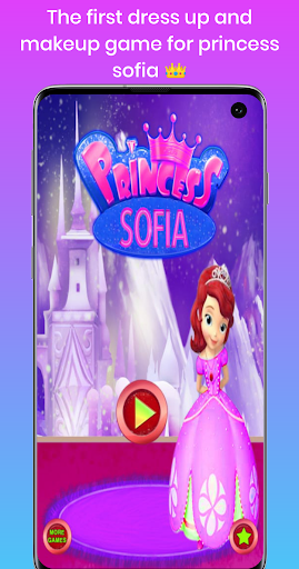 Android application Sofia dress up game screenshort